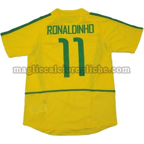 prima divisa maglie calcio brasile coppa del mondo 2002 ronaldinho 11
