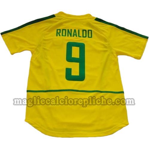 prima divisa maglie calcio brasile coppa del mondo 2002 ronaldo 9