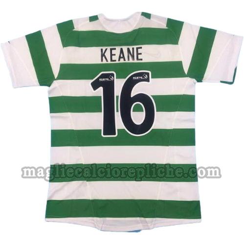 prima divisa maglie calcio celtic 2005-2006 keane 16