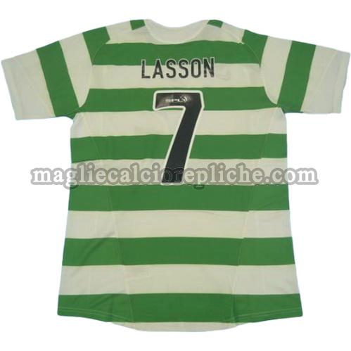 prima divisa maglie calcio celtic 2005-2006 lasson 7