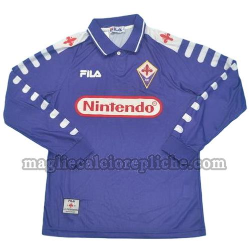 prima divisa maglie calcio fiorentina 1998-1999 manica lunga