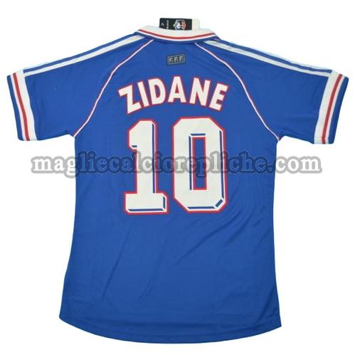 prima divisa maglie calcio francia coppa del mondo 1998 zidane 10