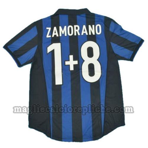 prima divisa maglie calcio inter 1998-1999 zamorano 1+8