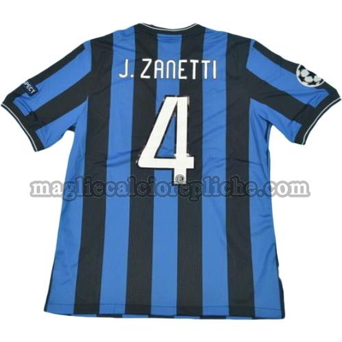 prima divisa maglie calcio inter ucl 2010-2011 j.zanetti 4