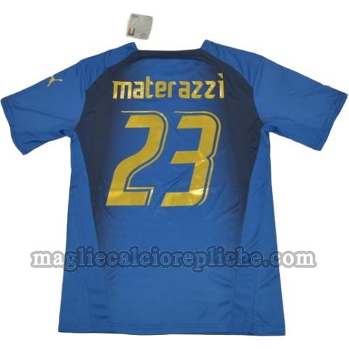 prima divisa maglie calcio italia coppa del mondo 2006 materazzi 23