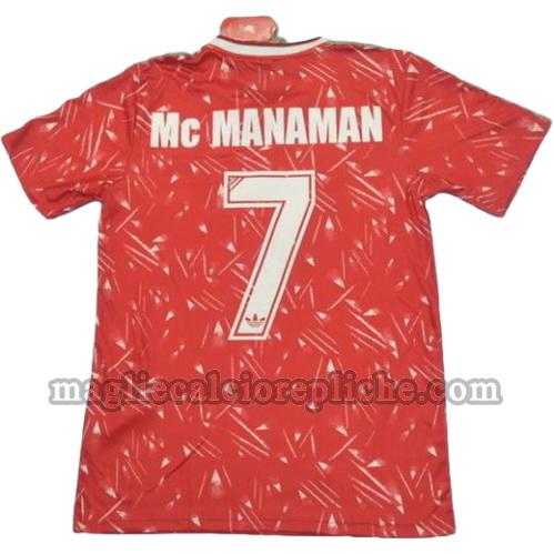 prima divisa maglie calcio liverpool 1989-1990 mc manaman 7