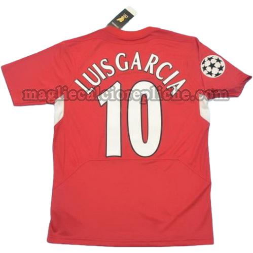 prima divisa maglie calcio liverpool 2004-2005 luis garcia 10