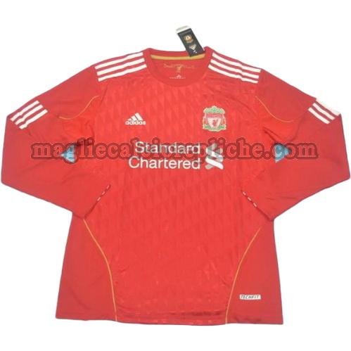 prima divisa maglie calcio liverpool 2011-2012 manica lunga