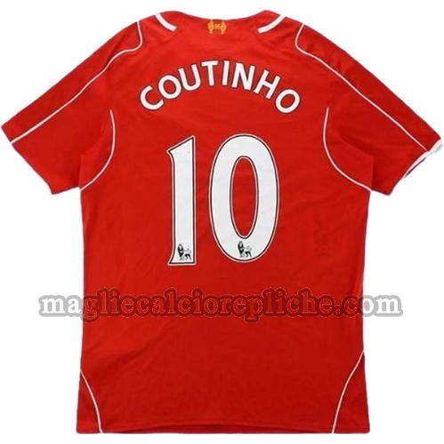 prima divisa maglie calcio liverpool 2014-2015 coutinho 10