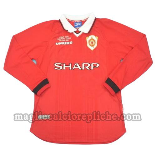 prima divisa maglie calcio manchester united 1999 manica lunga