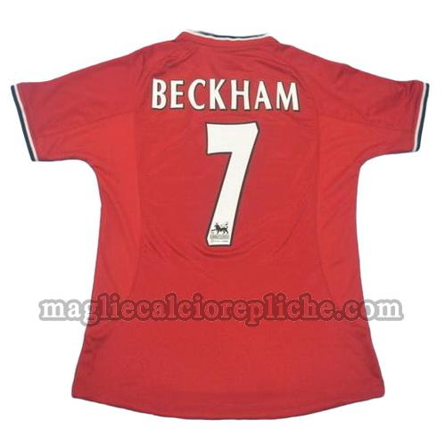 prima divisa maglie calcio manchester united 2000-2002 beckham 7