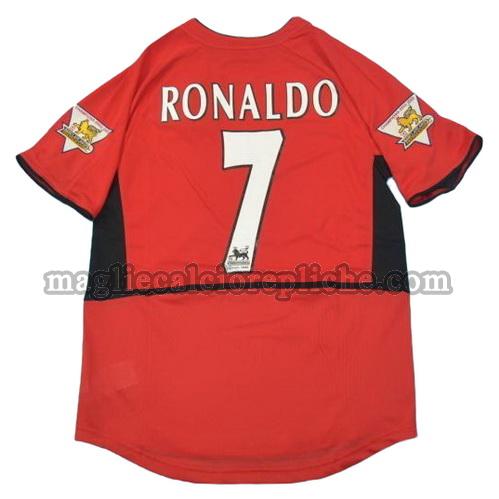 prima divisa maglie calcio manchester united 2002-2004 ronaldo 7