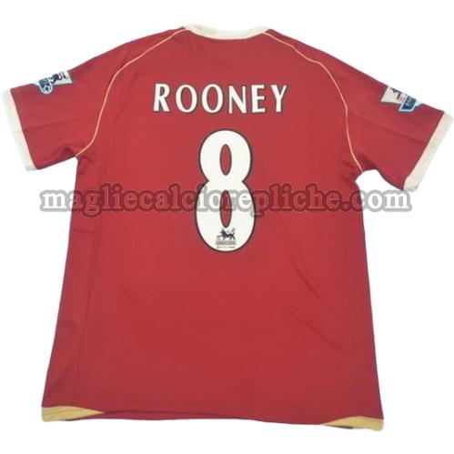 prima divisa maglie calcio manchester united 2005-2006 rooney 8