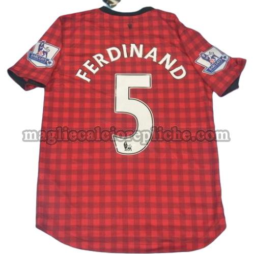 prima divisa maglie calcio manchester united 2012-2013 ferdinand 5