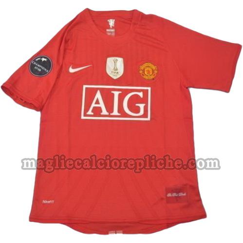 prima divisa maglie calcio manchester united campioni 2008-2009