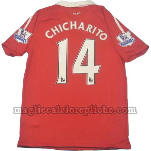 prima divisa maglie calcio manchester united pl 2010-2011 chicharito 14