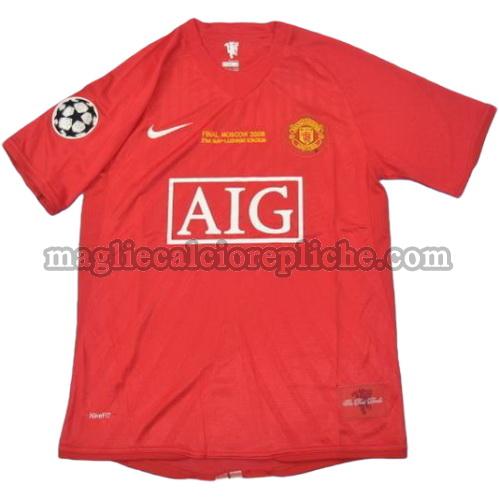 prima divisa maglie calcio manchester united ucl 2008