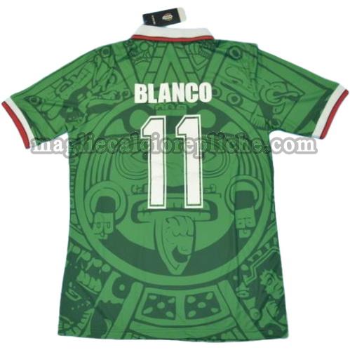 prima divisa maglie calcio messico coppa del mondo 1998 bianco 11