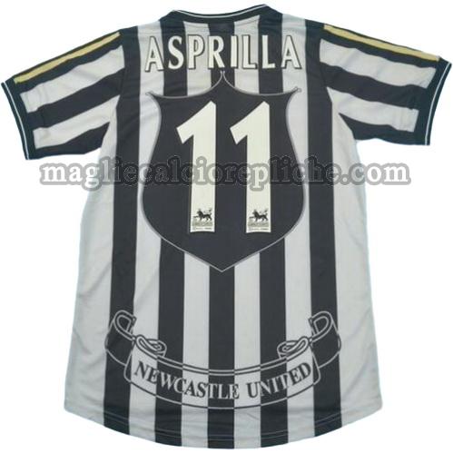 prima divisa maglie calcio newcastle united 1997-1999 asprilla 11