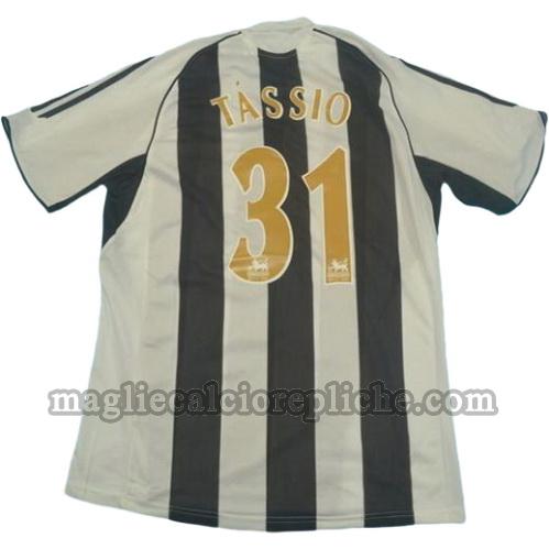 prima divisa maglie calcio newcastle united 2005-2006 tassio 31