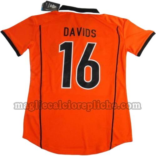 prima divisa maglie calcio olanda 1998 davids 16