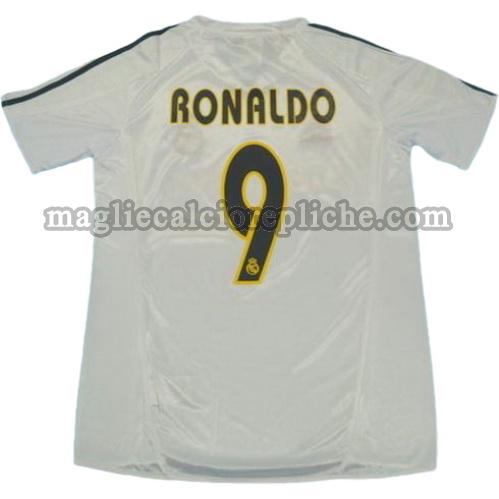 prima divisa maglie calcio real madrid 2003-2004 ronaldo 9