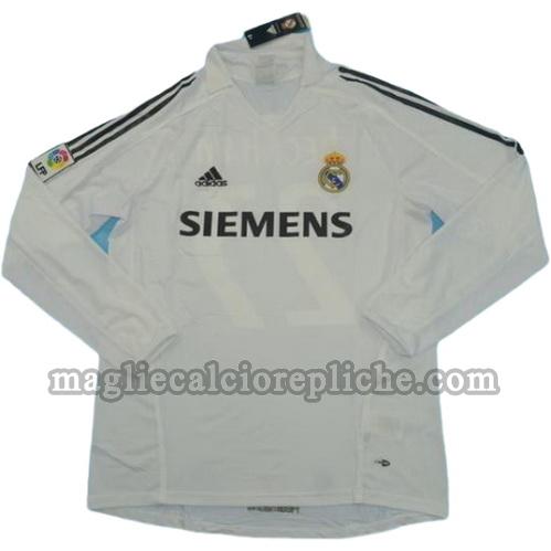 prima divisa maglie calcio real madrid 2005-2006 manica lunga