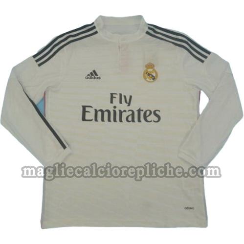 prima divisa maglie calcio real madrid 2014-2015 manica lunga