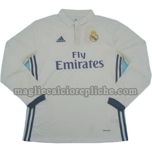 prima divisa maglie calcio real madrid 2016-2017 manica lunga