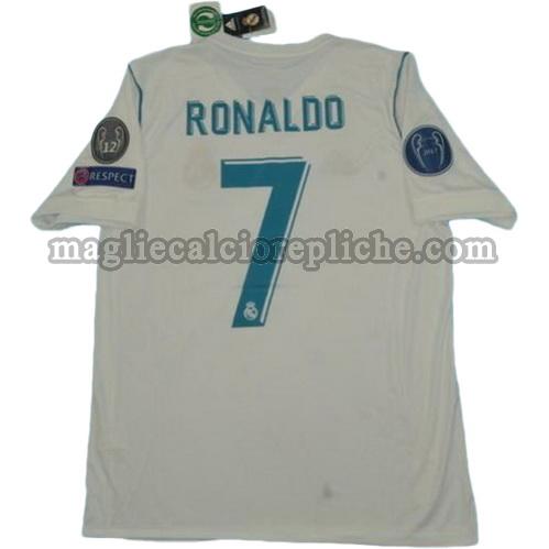 prima divisa maglie calcio real madrid ucl 2017-2018 ronaldo 7