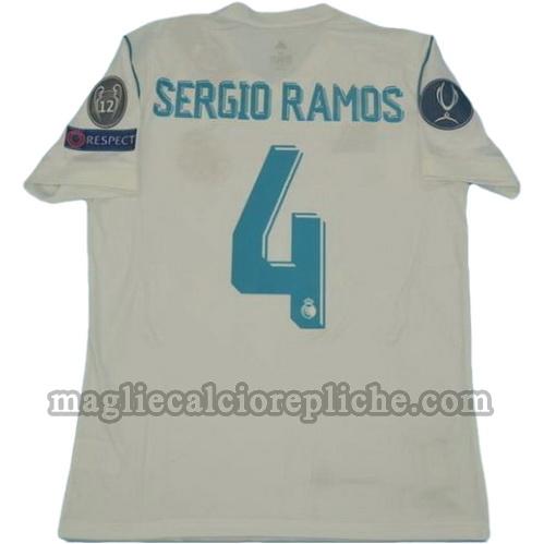 prima divisa maglie calcio real madrid ucl 2017-2018 sergio ramos 4