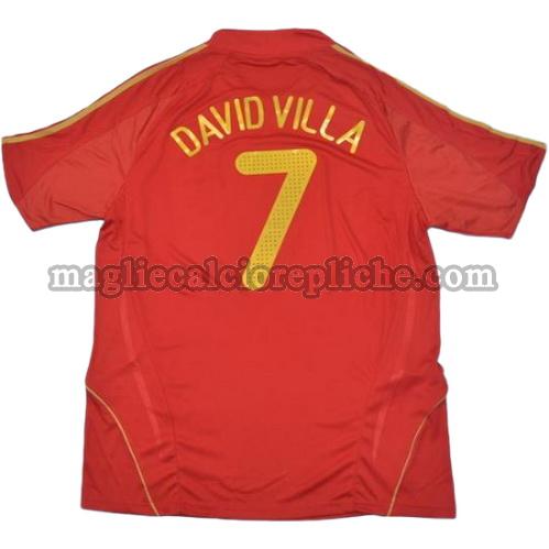 prima divisa maglie calcio spagna 2008 david villa 7