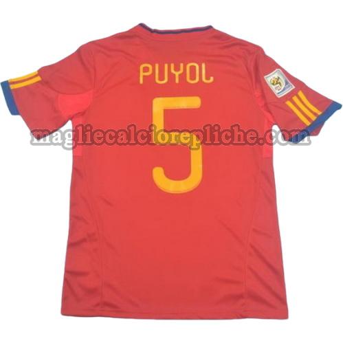 prima divisa maglie calcio spagna coppa del mondo 2010 puyol 5