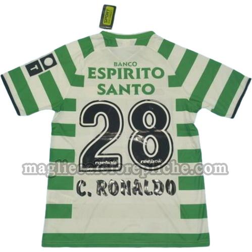 prima divisa maglie calcio sporting lisbona 2002-2003 ronaldo 28