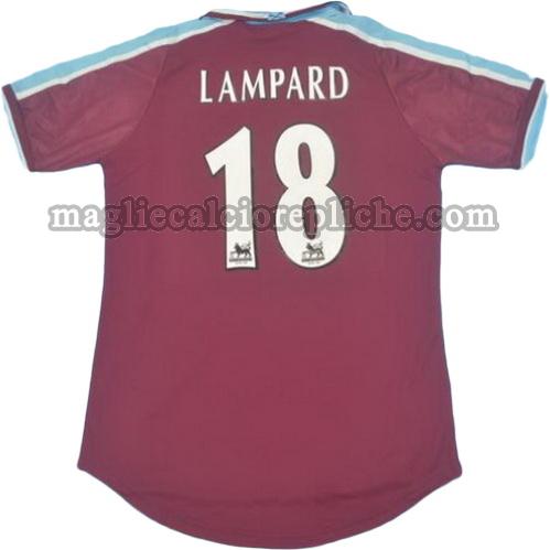 prima divisa maglie calcio west ham 1999-2001 lampard 18