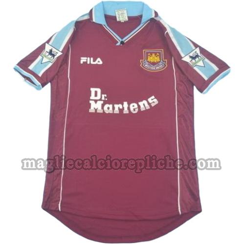 prima divisa maglie calcio west ham pl 1999-2001