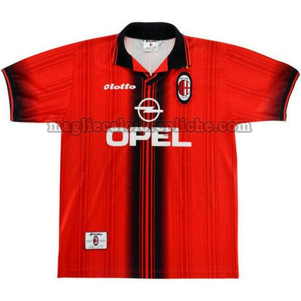 prima maglie calcio ac milan 1997-1998 rosso