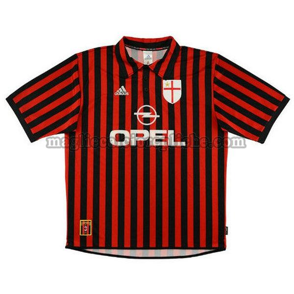 prima maglie calcio ac milan 1999-2000 rosso