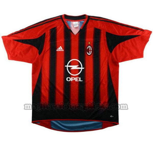 prima maglie calcio ac milan 2004-2005 rosso