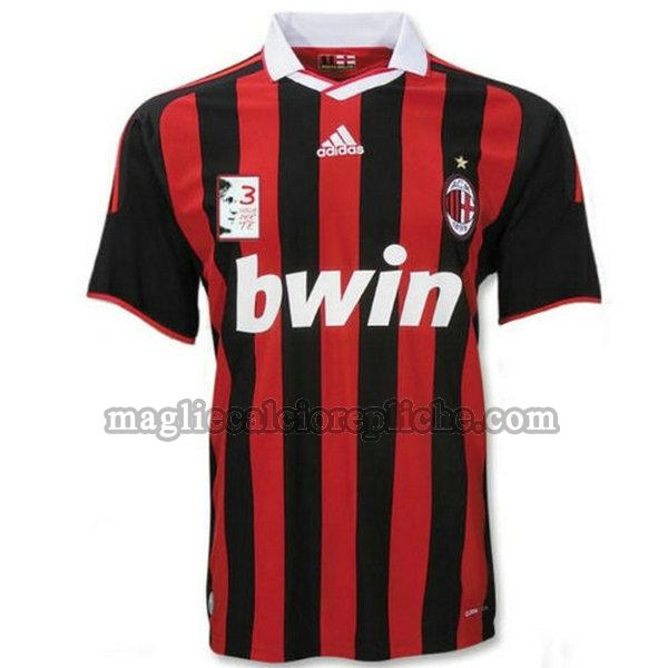 prima maglie calcio ac milan 2009-2010 rosso