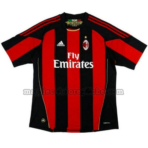 prima maglie calcio ac milan 2010-2011 rosso