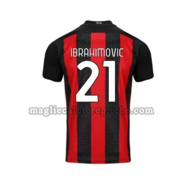 prima maglie calcio ac milan 2020-2021 ibrahimovic 21