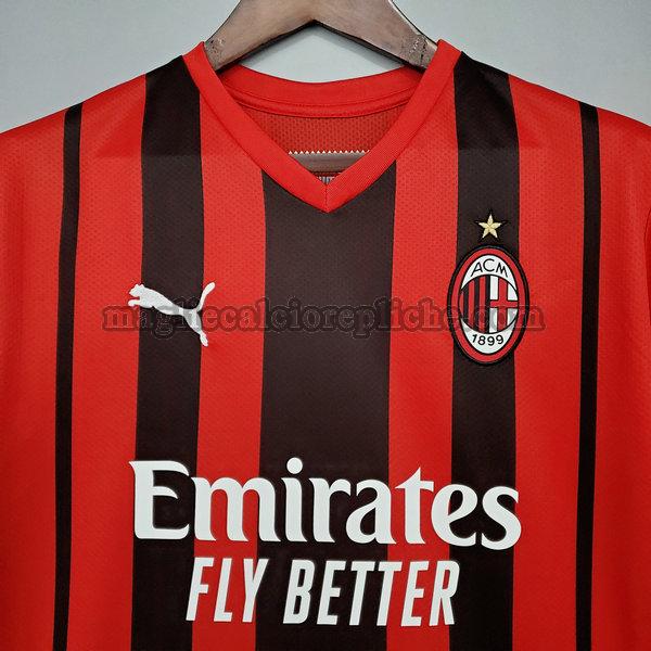 Prima maglie calcio uomo ac milan 2021 2022 rosso