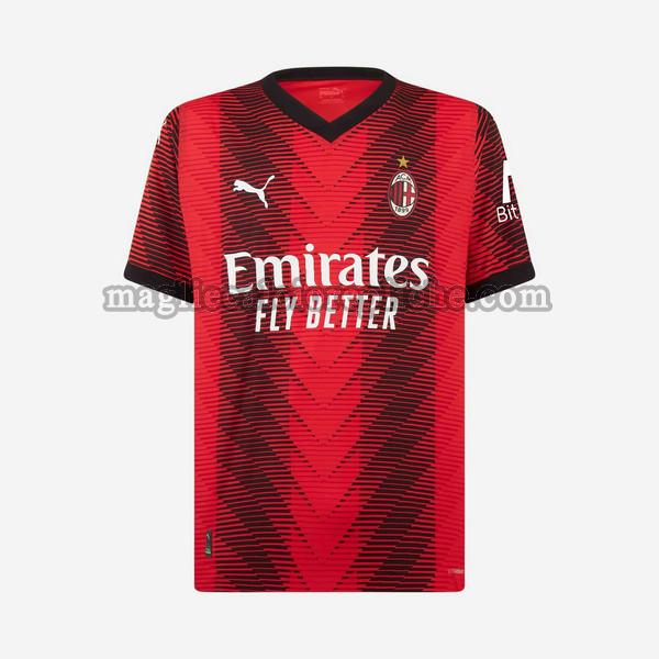 prima maglie calcio ac milan 2023 2024 thailandia rosso