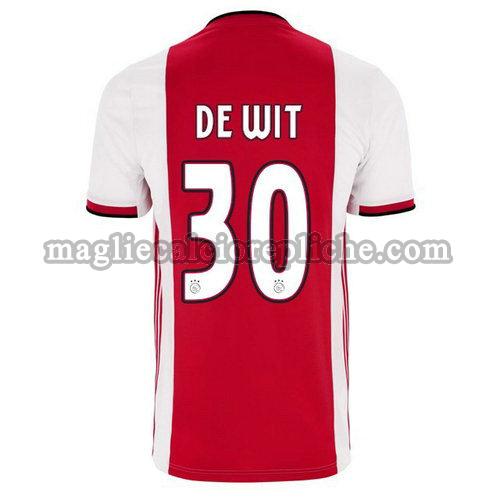 prima maglie calcio ajax 2019-2020 de wit 30