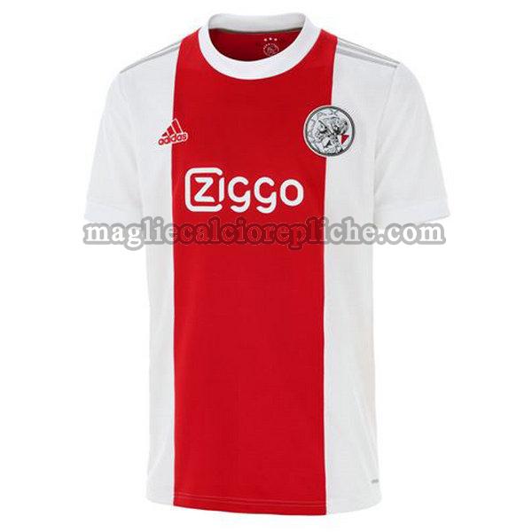 prima maglie calcio ajax 2021 2022 thailandia rosso bianco