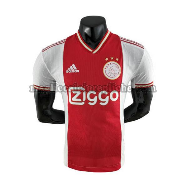 prima maglie calcio ajax 2022 2023 player rosso bianco