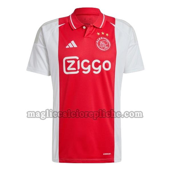 prima maglie calcio ajax 2024 2025 thailandia rosso bianco