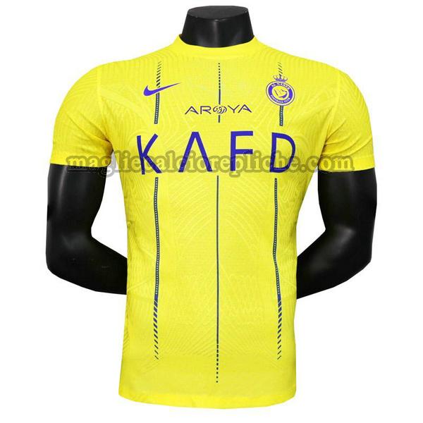 prima maglie calcio al-nassr fc 2023 2024 player giallo