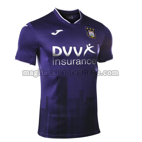 prima maglie calcio anderlecht 2020-2021 thailandia porpora